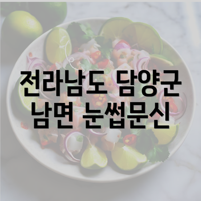 전라남도 담양군 남면 눈썹문신