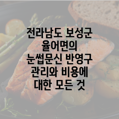 전라남도 보성군 율어면의 눈썹문신 반영구 관리와 비용에 대한 모든 것