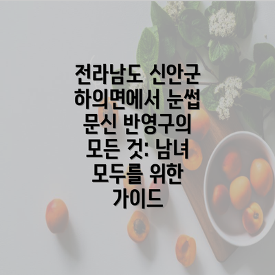 전라남도 신안군 하의면에서 눈썹 문신 반영구의 모든 것: 남녀 모두를 위한 가이드