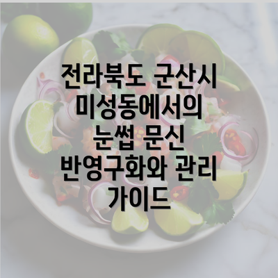 전라북도 군산시 미성동에서의 눈썹 문신 반영구화와 관리 가이드