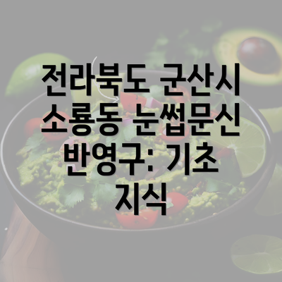 전라북도 군산시 소룡동 눈썹문신 반영구: 기초 지식