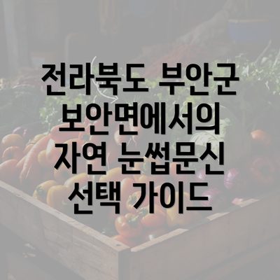 전라북도 부안군 보안면에서의 자연 눈썹문신 선택 가이드