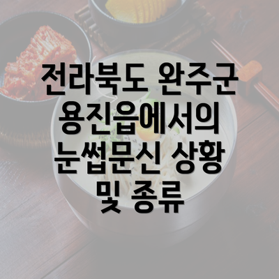 전라북도 완주군 용진읍에서의 눈썹문신 상황 및 종류