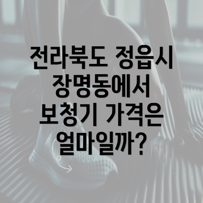 전라북도 정읍시 장명동에서 보청기 가격은 얼마일까?