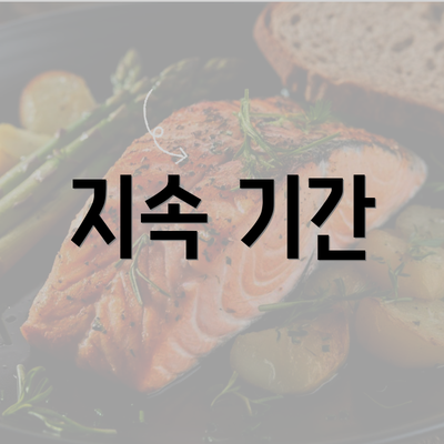 지속 기간