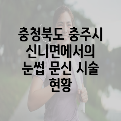 충청북도 충주시 신니면에서의 눈썹 문신 시술 현황