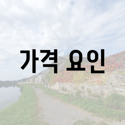 가격 요인