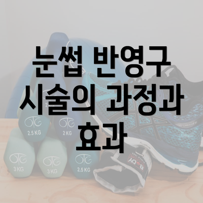 눈썹 반영구 시술의 과정과 효과