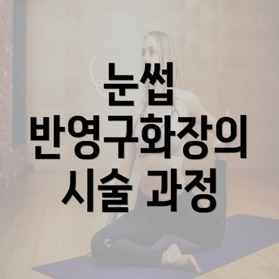 눈썹 반영구화장의 시술 과정