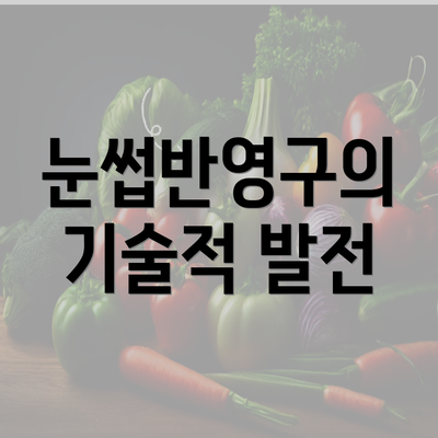 눈썹반영구의 기술적 발전