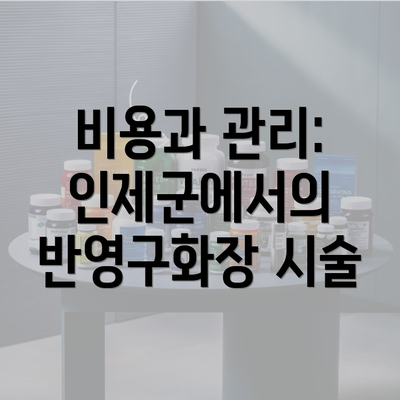 비용과 관리: 인제군에서의 반영구화장 시술