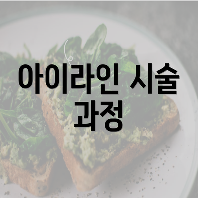 아이라인 시술 과정