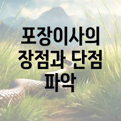 포장이사의 장점과 단점 파악