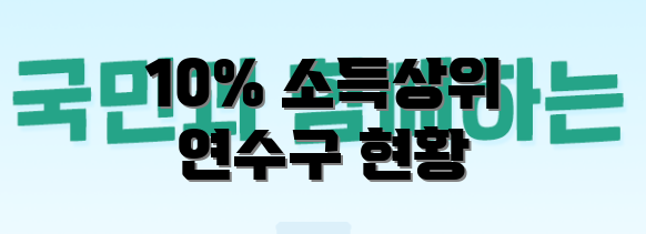 10% 소득상위 연수구 현황