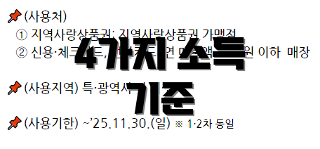 4가지 소득 기준