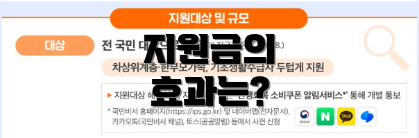 지원금의 효과는?