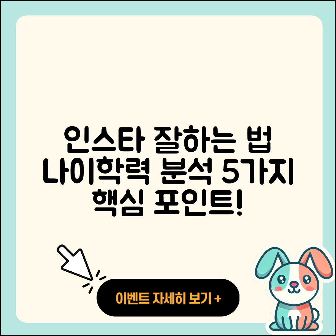 프로필 나이 학력으로 보는 인스타 잘하는 5가지