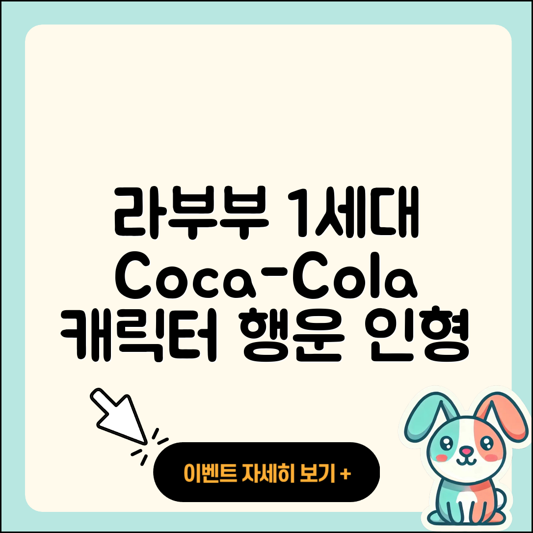동구 안심1동 라부부 1세대 | 코카콜라 | 시크릿 | 캐릭터 | 2세대 | 정품 | 파는곳 | 행운 | 인형 | 2025