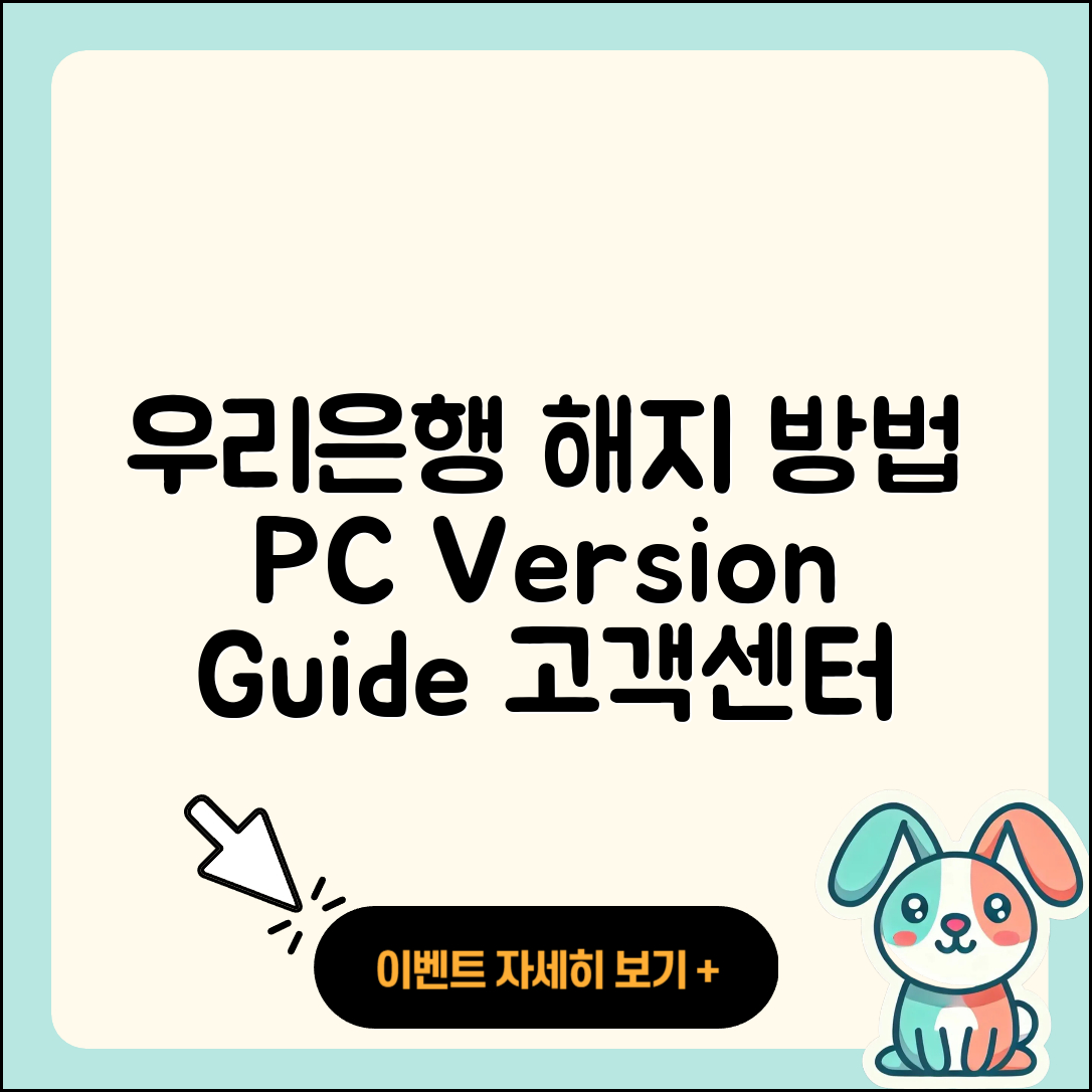 우리은행 pc버전 해지 | 가격 | 고객센터 | 다운로드 | 오류 | 바로가기 | 사용법 | 할인 | 후기 | 2025